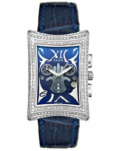 Elini Nazar Diamond Chrono Leather Unisex Watch
