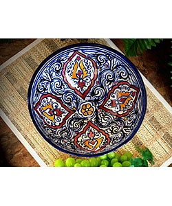 Decorative Casablanca Ceramic Bowl (Morocco) : Kitchen & Dining from Overstock.com :  morocco decorative ceramic kitchen
