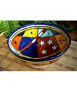 Decorative African Ceramic Bowl (Morocco)