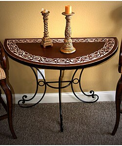 Andalusian Iron and Stucco Side Table (Morocco)