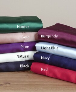 Signature Shimmering Satin Polyester Sheet Set