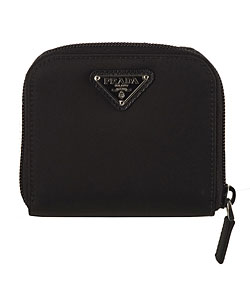 Prada Black Nylon Bi-fold Wallet