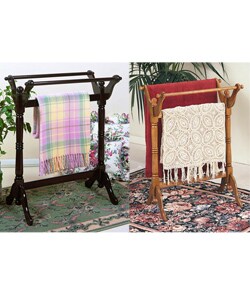 Solid Wood Blankets and Towels Rack