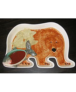 North Woods Bear and Fish Chip & Dip Set