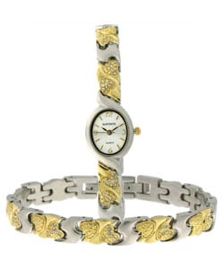 Dufonte by Lucien Piccard Women's Amore Bracelet and Watch Set