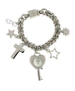 Dufonte by Lucien Piccard 'Precious' Charm Bracelet Watch