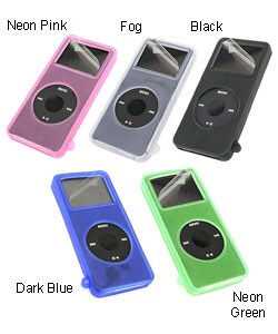 Silicone Skin Case with Protector for iPod Nano