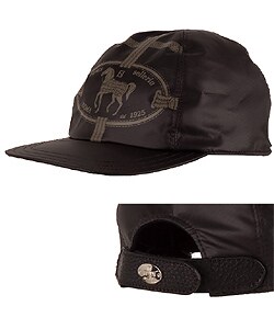 Fendi Black PVC Stamped Baseball Cap