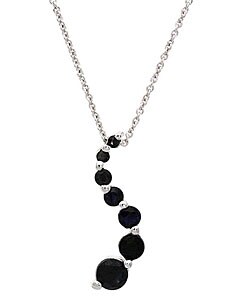 Sterling Silver Sapphire Journey Pendant
