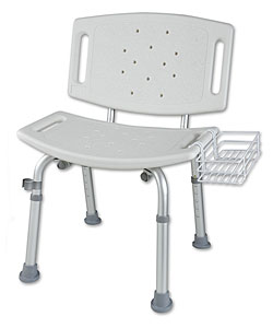AquaSense Bath Chair with Shower Caddy