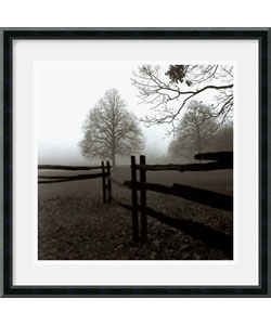 Harold Silverman Fence in the Mist Framed Art Print