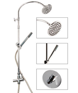 Exposed Thermostatic Bathroom Tub and Shower Set