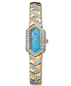 Pulsar Women's Goldtone Crystal Watch