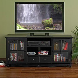 Coventry Large Antique Black Media Stand