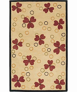 Hand-tufted Gold Wool Rug (3'6 x 5'6)