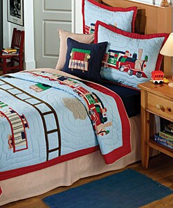 Vintage Train Quilt Set