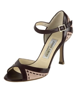 Jimmy Choo Brown Leather/ Suede Sandals : Designer Store from Overstock.com :  pumps designer jimmy choo brown leather suede sandals shoes