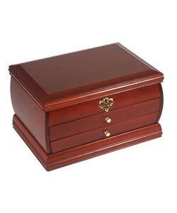 LILA Hardwood Cherry Finish Jewelry Box