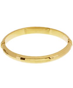 Goldplated Sterling Silver Baguette Bangle