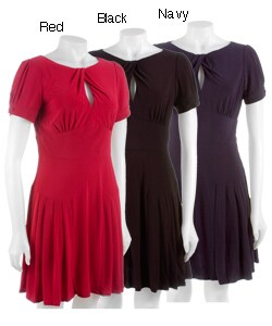 Essentials by A.B.S Knit Keyhole Dress