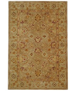 Ancestry Tan/ Ivory Wool Rug (6' x 9')