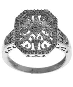 Sterling Silver 1/5ct TDW Diamond Ring