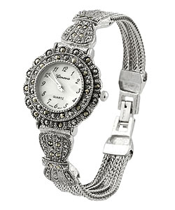 Geneva Marcasite Women's Antique Watch