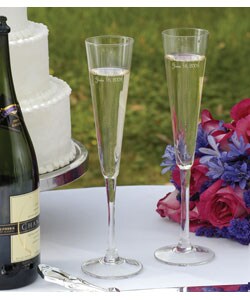 Modern Flare Toasting Flutes