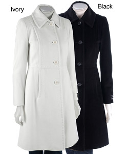 Anne Klein Women's Single Breasted Walker Coat