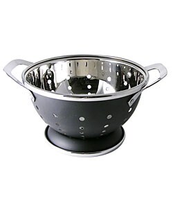 6-quart Black Colander