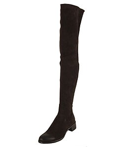 Prada Dark Brown Suede Long Riding Boots