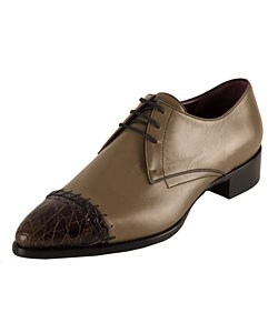 Prada Women's Leather and Crocodile Oxford Shoes