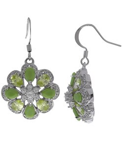 Flower Cubic Zirconia Earrings
