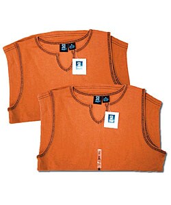 SO Junior's Sleeveless Orange Top (Pack of 2)