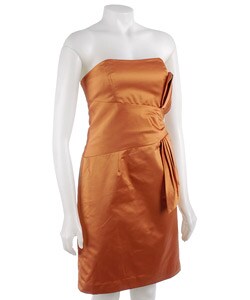 Max & Cleo Strapless Satin Dress