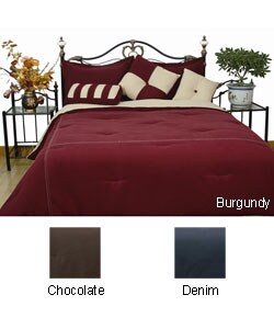 Microfiber 4-piece Reversible Comforter Set