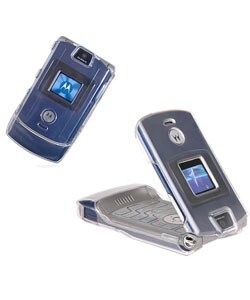 Motorola V3 Crystal Clear Snap-on Cell Phone Case
