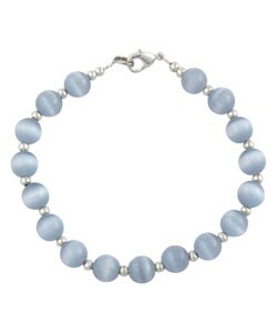 Dove Gray Tiger's Eye & Silver Bracelet