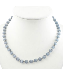 Dove Grey Cat's Eye Necklace