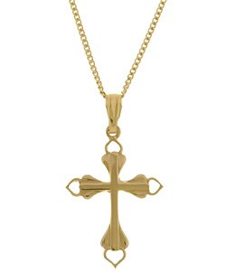 Gold-filled Fancy Cross Necklace