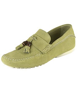 Gucci Men's Lime Suede Moccasins