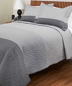 River Rock Coverlet Set - Blue