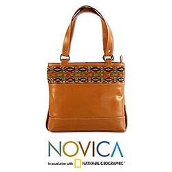 Arrows Leather Handbag (Peru)