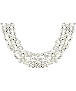 Four-strand Cultured FW Pearl Necklace (7-16mm)
