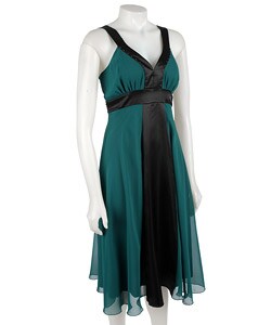 Jonathan Martin Solid Colorblocked Dress