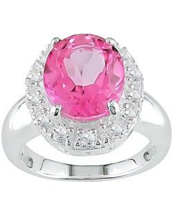 Sterling Silver Pink Topaz Ring (Set of 3)