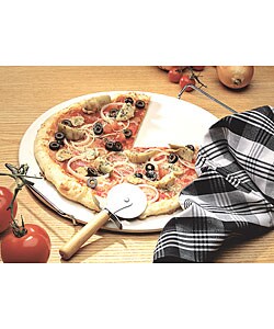 Mayfair & Jackson Round Ceramic Pizza Stone