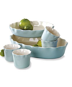Mayfair & Jackson 6-piece Ruffle Stoneware