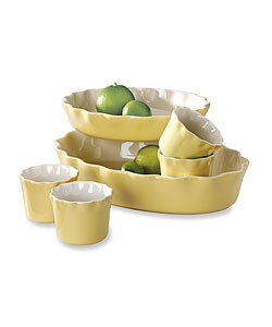 Mayfair & Jackson 6-piece Ruffle Stoneware