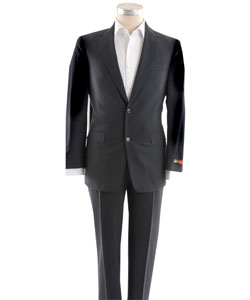 Hart Schaffner & Marx Solid Navy Traveler Suit